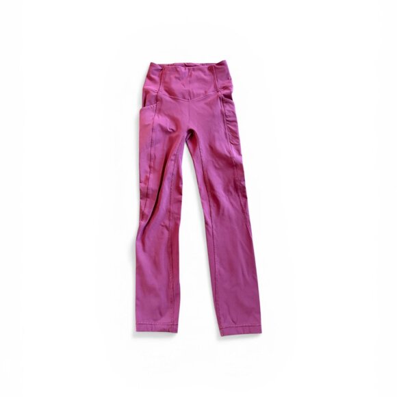 Lululemon All the Right Places HR Crop 23" Mulberry Wine Size 2 - Picture 2 of 11